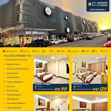 My Inn Hotel Inanam Buitenkant foto